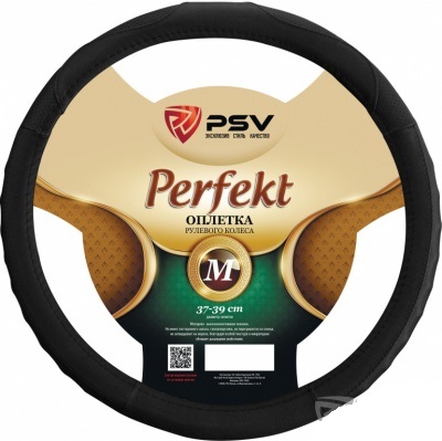 Оплётка на руль экокожа PSV PERFEKT FIBER (Черный) М 132630