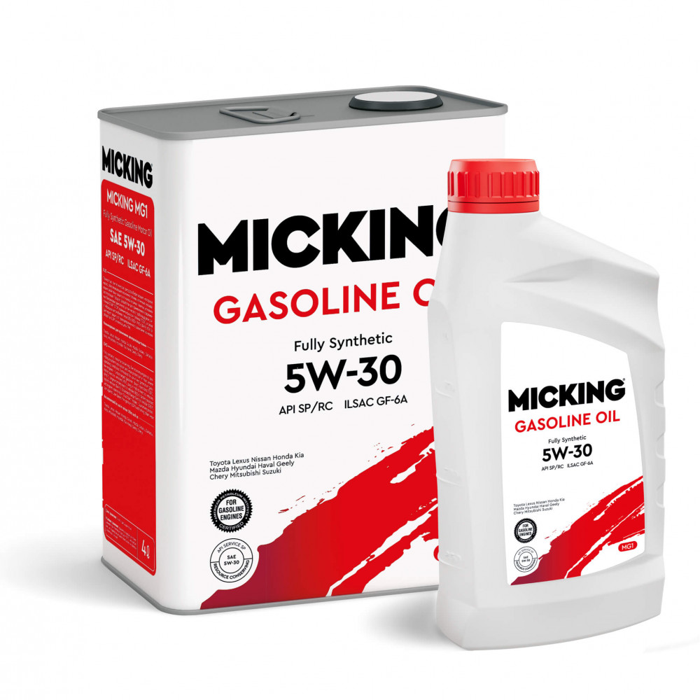 Micking Gasoline Oil MG1 5W30 API SP/RC 4л+1л АКЦИЯ