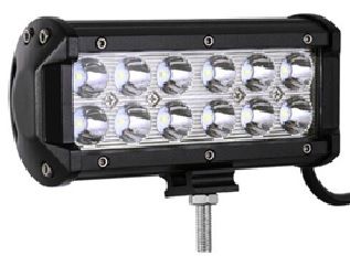 Балка фара светодиодная 12LED size 2525 Spot (дальний), 10-30V 167*80*65мм 36Вт