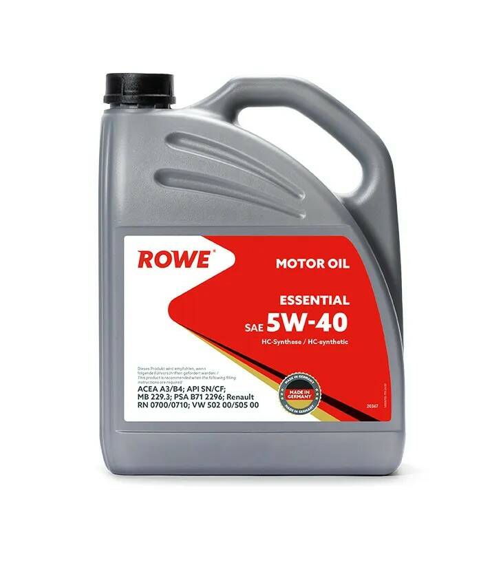 ROWE ESSENTIAL 5W40 4л (синт)