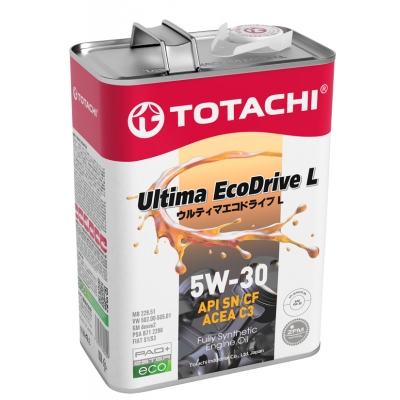 TOTACHI  Ultima EcoDrive L  Fully Synthetic  SN/CF  5W30     4л  12104