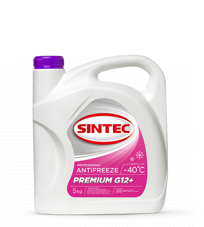 Антифриз Sintec PREMIUM (pink) G12 -40 5кг